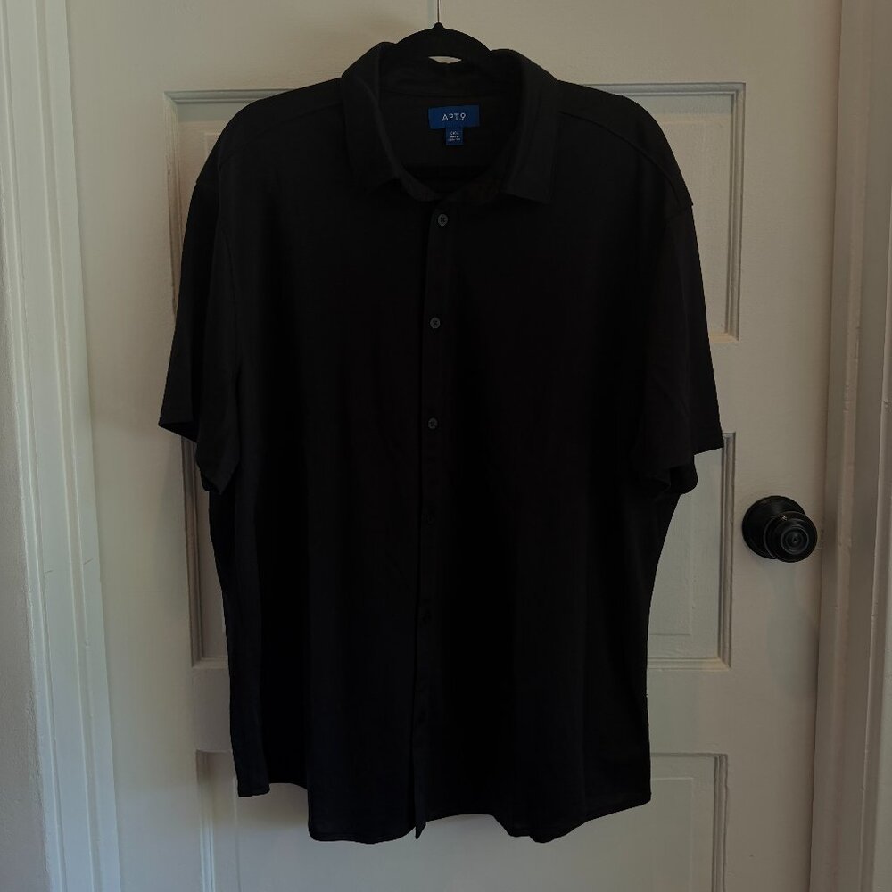 Button Up Short Sleeve Polo Shirt